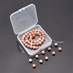Round Natural Sunstone Beads Strands&nbsp;G-AR0001-69