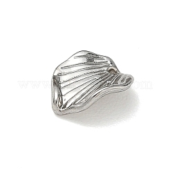 合金チャーム  葉のチャーム  プラチナ  10x8x2mm  穴：0.8mm&nbsp;AL-CBA5B8E-10P