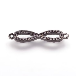 Brass Cubic Zirconia Links&nbsp;ZIRC-K070-11