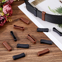 80色のプラスチックループキーパー2個  メンズ ベルト バックル アクセサリー  リング  ミックスカラー  43x12x9mm  40個/カラー&nbsp;FIND-FH0017-35