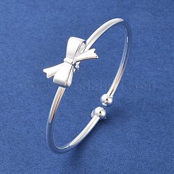 Brass Open Cuff Bangles&nbsp;BJEW-P332-01S