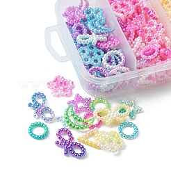 30G 5 Colors Spray Paint ABS Plastic Cabochons&nbsp;KY-YW0001-39