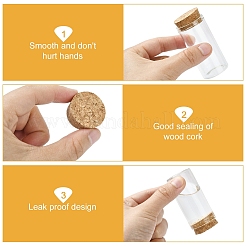 15Pcs 3 Styles Glass Cork Bottles Ornament&nbsp;DIY-YW0016-09
