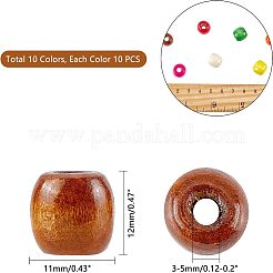 Natural Wood Beads&nbsp;WOOD-FH0001-01-LF
