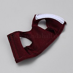 布製人形用ノースリーブTシャツ  女の子の人形のドレッシングアクセサリー用  暗赤色  59x58x2.5mm&nbsp;DIY-WH0622-255D