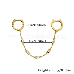 S925 Silver Chain Ear Hoop Unisex Creative Trendy Earrings&nbsp;MC5982-1