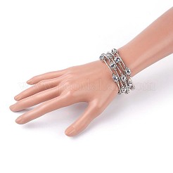 Electroplate Glass Wrap Bracelets&nbsp;BJEW-JB04018