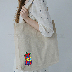 4インチのスティックとステッチの刺繍模様11.6x8.2枚。  不織布水溶性刺繍安定剤  クリスマス  サンタクロース  297x210 MMM&nbsp;DIY-WH0455-008