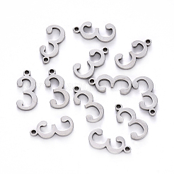 変色しにくい201ステンレススチールチャーム  数  レーザー切断  ステンレス鋼色  NUM。3  15x7x1.5mm  穴：1.5mm&nbsp;STAS-R108-03