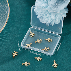 10Pcs Brass Micro Pave Clear Cubic Zirconia Pendants&nbsp;ZIRC-BBC0001-27