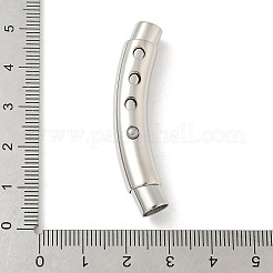 304ステンレススチール製バヨネット留め具  長方形  ステンレス鋼色  45.5x9.5x8.5mm  穴：6mm&nbsp;STAS-Z147-32P-03