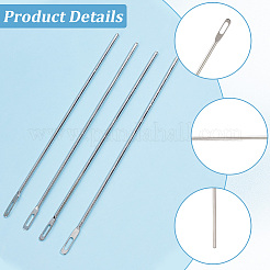 チタン鋼ターナー  縫製用具  ステンレス鋼色  221x7x4mm  穴：13.5x4mm&nbsp;DIY-CY0003-89