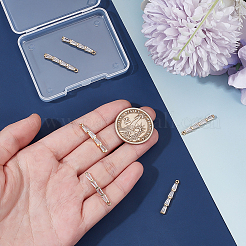 6Pcs Brass Micro Pave Cubic Zirconia Pendants&nbsp;KK-BC0014-67