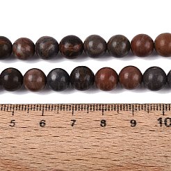 天然石の碧玉ジャスパービーズ連売り  スムーズなラウンド  8~8.5mm  穴：0.8~1mm  約44~47個/連  14.37~15.35インチ（36.5~39cm）&nbsp;G-Q601-13A-01