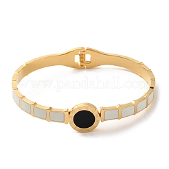 Vacuum Plating 304 Stainless Steel Bangles&nbsp;BJEW-F474-28G