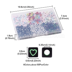 30Pcs 6 Colors Craft Acrylic Beads&nbsp;SACR-YW0001-60