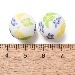 Food Grade Eco-Friendly Printed Silicone Beads&nbsp;SIL-A013-01A-25