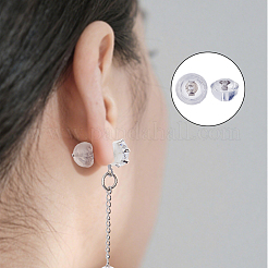 15 Pairs 3 Colors 925 Sterling Silver Earring Nuts&nbsp;FIND-HS0002-33