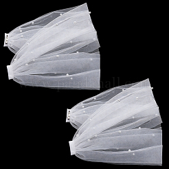 1 Pair Polyester Lace Tippet&nbsp;AJEW-GF0015-28A