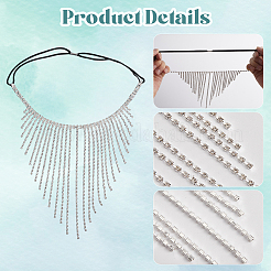 Alloy Rhinestone & Polyester Head Chain&nbsp;AJEW-WH20072-21P
