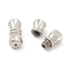 変色しない304ステンレススチールのネジ留め  コラム  ステンレス鋼色  11x5mm  穴：0.8mm&nbsp;STAS-D246-04P