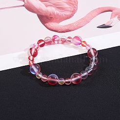 3 Style Synthetic Moonstone Beads Strands&nbsp;G-SZ0001-82