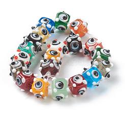 Handmade Bumpy Lampwork Beads Strands&nbsp;LAMP-G142-03B