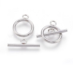 Tarnish Resistant 304 Stainless Steel Toggle Clasps&nbsp;STAS-F188-30G