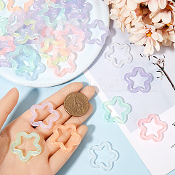 100Pcs Transparent Luminous Acrylic Pendants&nbsp;TACR-SP0001-18