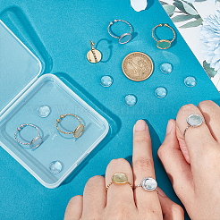 DIY Blank Dome Ring Making Kit&nbsp;STAS-UN0045-05