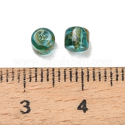 Picasso Glass Cylinder Seed Beads&nbsp;GLAA-C044-01E