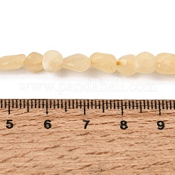 天然石トパーズ翡翠ビーズ連売り  ナゲット  タンブルストーン  7~10x5~9x4.5~5.5mm  穴：1mm  約61~63個/連  15.94''（40.5~41センチメートル）&nbsp;GG-CBAC13F-A05-01
