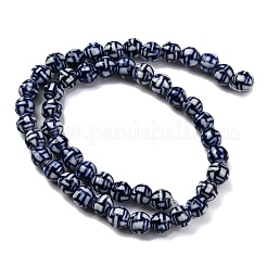 Handmade Blue and White Porcelain Beads Strands&nbsp;PORC-I027-02B