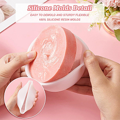 2Pcs 2 Style DIY Flat Rugby & Flat Tennis Display Decoration Silicone Molds&nbsp;DIY-BC0008-95