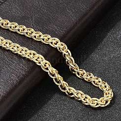 Brass Wheat Chains Necklaces for Women&nbsp;NJEW-B157-21G