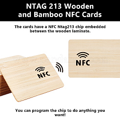 20Pcs Unfinished Wood Card Sheet&nbsp;WOOD-OC0004-48A