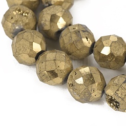 Electroplate Natural Druzy Geode Quartz Crystal Beads Strands&nbsp;G-I250-04B