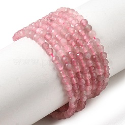 Natural Madagascar Rose Quartz Beads Strands&nbsp;G-H336-A03-02