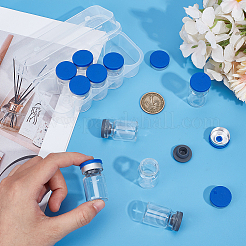 ガラス粉末充填ボトル20個  ラボ用品  PPプラスチックボックス2個付き  透明  3.8x2.2cm  容量：5ml（0.17fl.oz）&nbsp;AJEW-OC0014-72