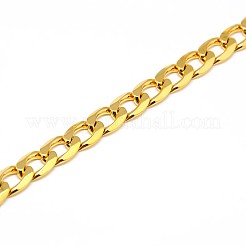 304 Stainless Steel Curb Chain/Twisted Chain Necklaces&nbsp;STAS-A028-N131G