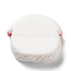 不透明樹脂デコデンカボション  模造食品  寿司  17x19x6mm&nbsp;RESI-G071-02D