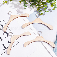 12Pcs Wood Doll Clothes Hangers&nbsp;AJEW-GO0001-22A