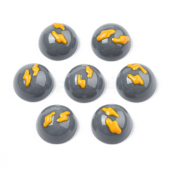 Opaque Resin Enamel Cabochons&nbsp;CRES-N031-015
