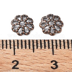 真鍮製ビーズキャップ  赤銅鉱  6x1.5mm  穴：0.8mm&nbsp;EC134-R