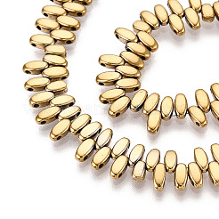 Electroplated Synthetic Non-magnetic Hematite Beads Strands&nbsp;G-T139-65B
