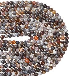 Natural Botswana Agate Beads Strands&nbsp;G-G453-A01-8mm