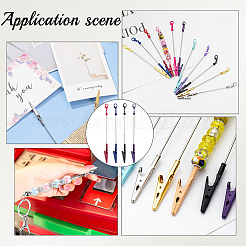 4Pcs 4 Colors Alloy Bracelet Tool Jewelry Helper Beadable Alligator Clip&nbsp;AJEW-SP0001-71B