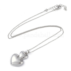 Heart Pendant Necklaces&nbsp;NJEW-O001-01P