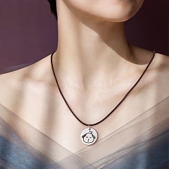 16Pcs 8 Style Stainless Steel Pendants&nbsp;STAS-SZ0002-01