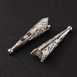 Alloy Cord End&nbsp;FIND-WH0046-90C